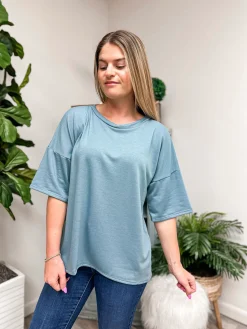 DOORBUSTER: Crewneck Short Sleeve Top by Sew In Love