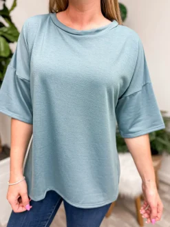 DOORBUSTER: Crewneck Short Sleeve Top by Sew In Love
