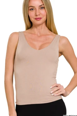 Double-Layered V-Neck Tank Top Trio - Basics