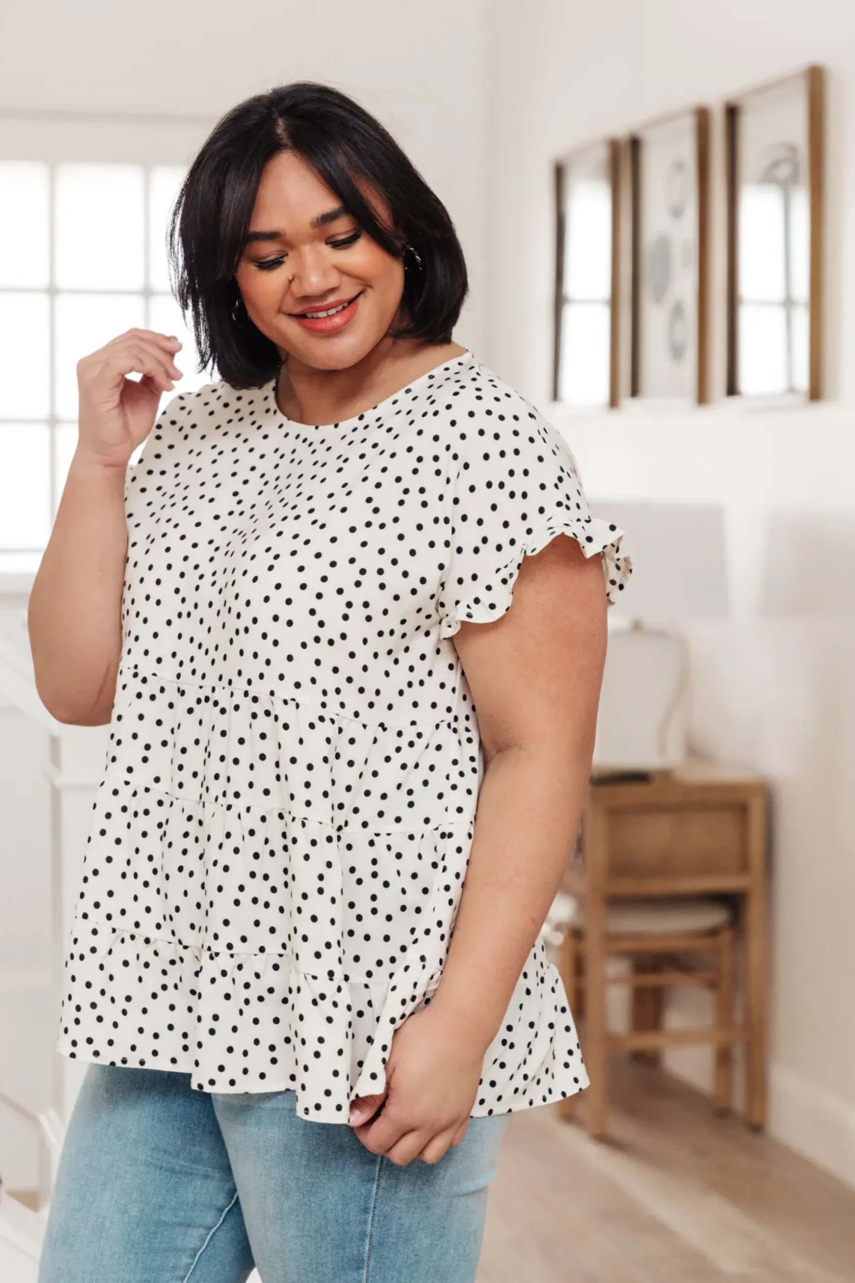 Dreamy Look Top In White