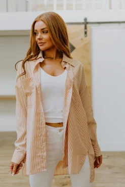 Easy On The Eyes Striped Button Up