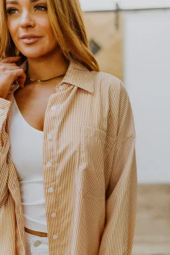 Easy On The Eyes Striped Button Up