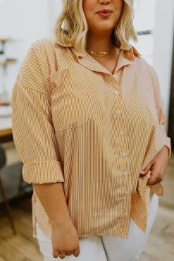 Easy On The Eyes Striped Button Up