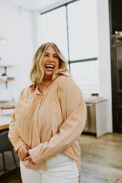 Easy On The Eyes Striped Button Up