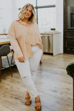 Easy On The Eyes Striped Button Up