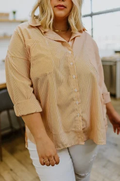 Easy On The Eyes Striped Button Up