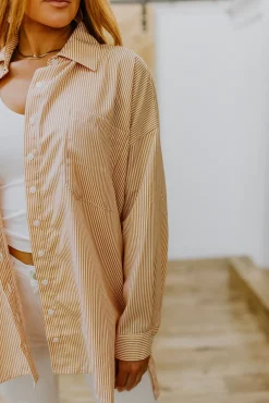 Easy On The Eyes Striped Button Up