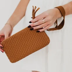 Emma Woven Clutch Wristlet by Pretty Simple