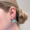 Enamel Dolphin Dangle Earrings