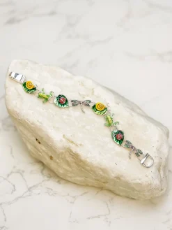 Enamel Garden Magnetic Bracelet