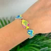 Enamel Tropical Fish Magnetic Bracelet