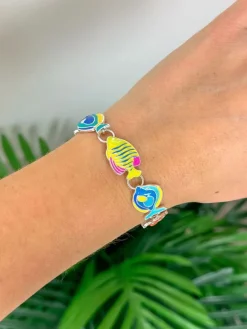 Enamel Tropical Fish Magnetic Bracelet