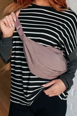 Essentially Everything Round Mini Crossbody Bag in Lavender