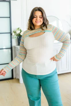 Evidently Extra Peekaboo Cut Out Top