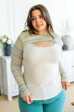 Evidently Extra Peekaboo Cut Out Top