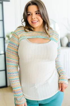 Evidently Extra Peekaboo Cut Out Top