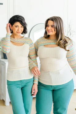 Evidently Extra Peekaboo Cut Out Top