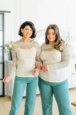 Evidently Extra Peekaboo Cut Out Top