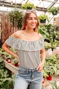 Extra Time Striped Top