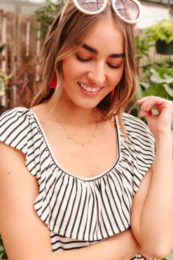 Extra Time Striped Top