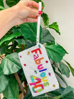 'Fabulous 40' Beaded Wristlet