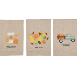 Fall Hemstitched Towels by Mud Pie