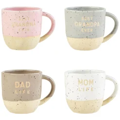 Family Life Mugs by Mud Pie