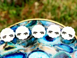 Family Signature Enamel Studs by Prep Obsessed