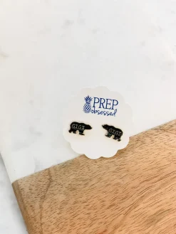 Family Signature Enamel Studs by Prep Obsessed
