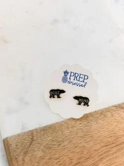 Family Signature Enamel Studs by Prep Obsessed