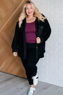 Fantastic in Fleece Jacket in Black