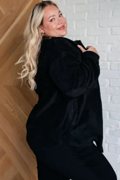 Fantastic in Fleece Jacket in Black