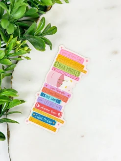 Favorite Tropes Bookshelf Sticker