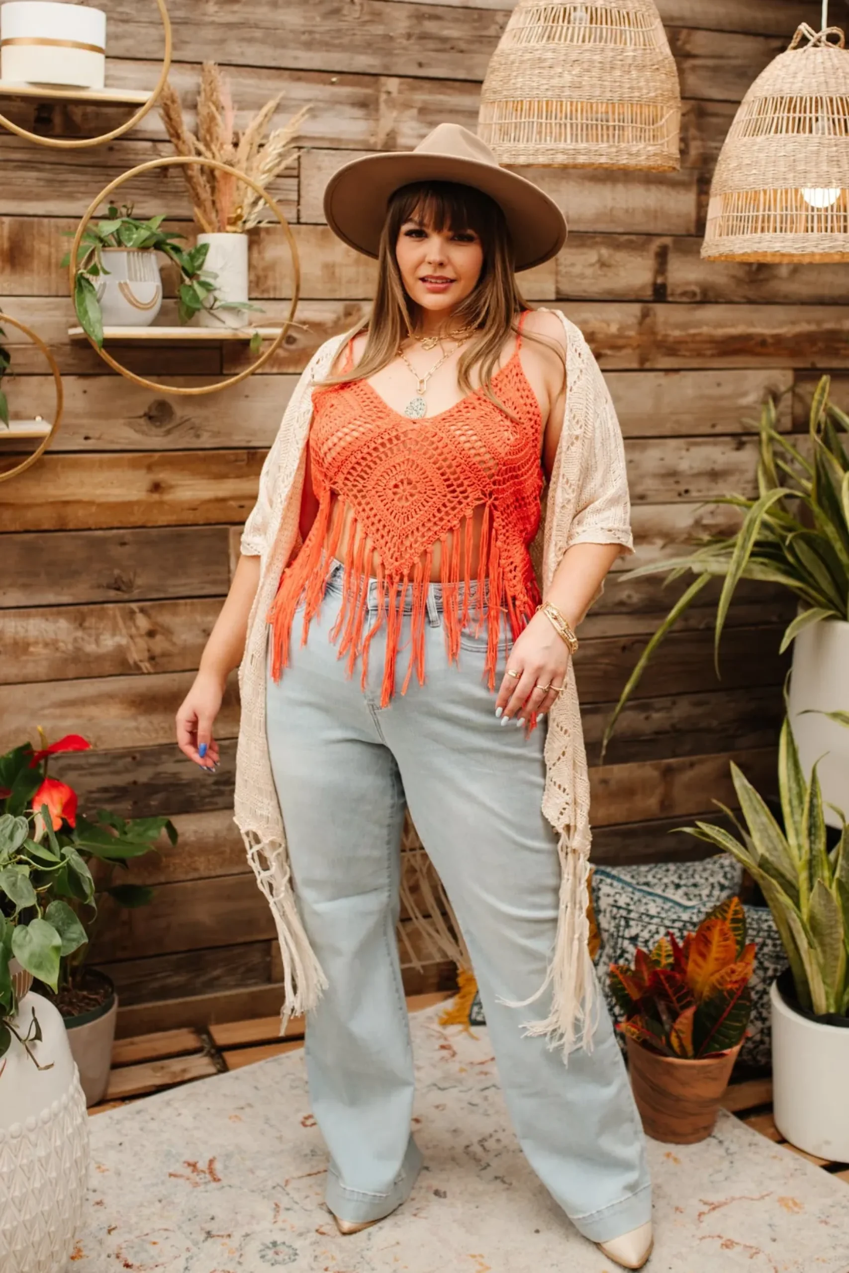 Festival Fringe Tank in Orange