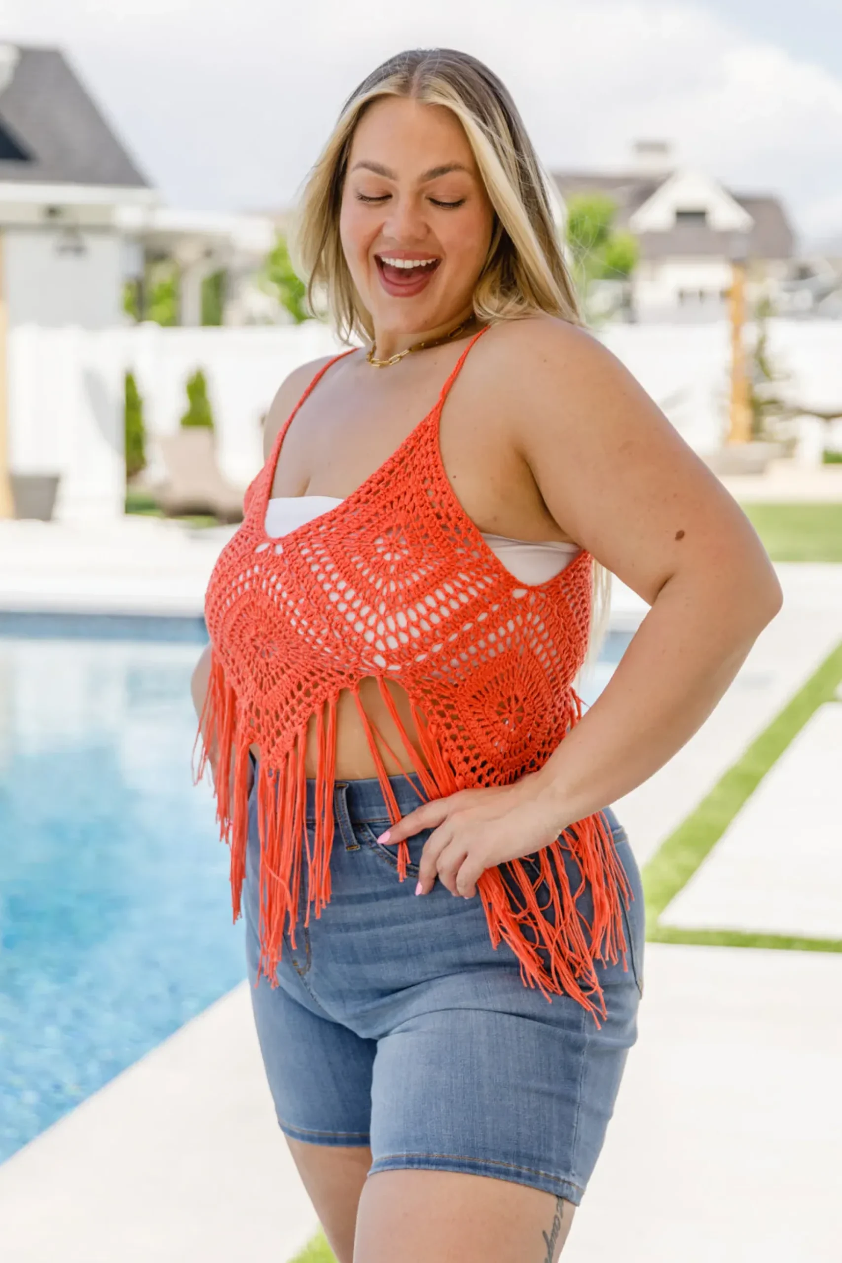 Festival Fringe Tank in Orange