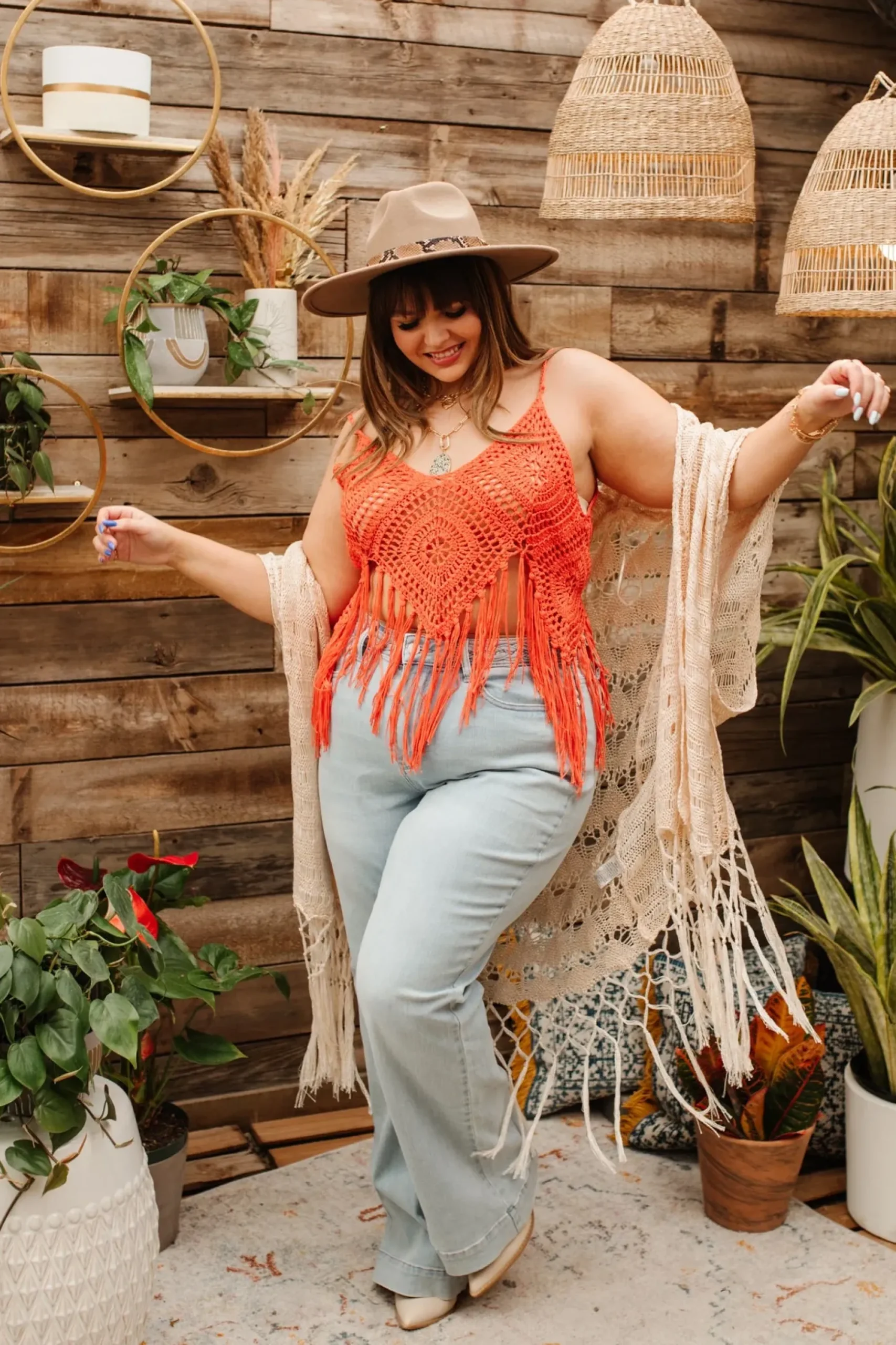 Festival Fringe Tank in Orange