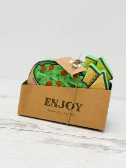 Fiesta Sponge Set by Mud Pie - Guac