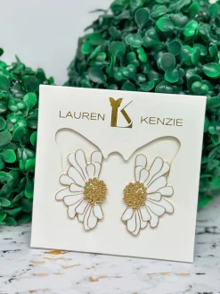 Fiona Flower Earrings by Lauren Kenzie