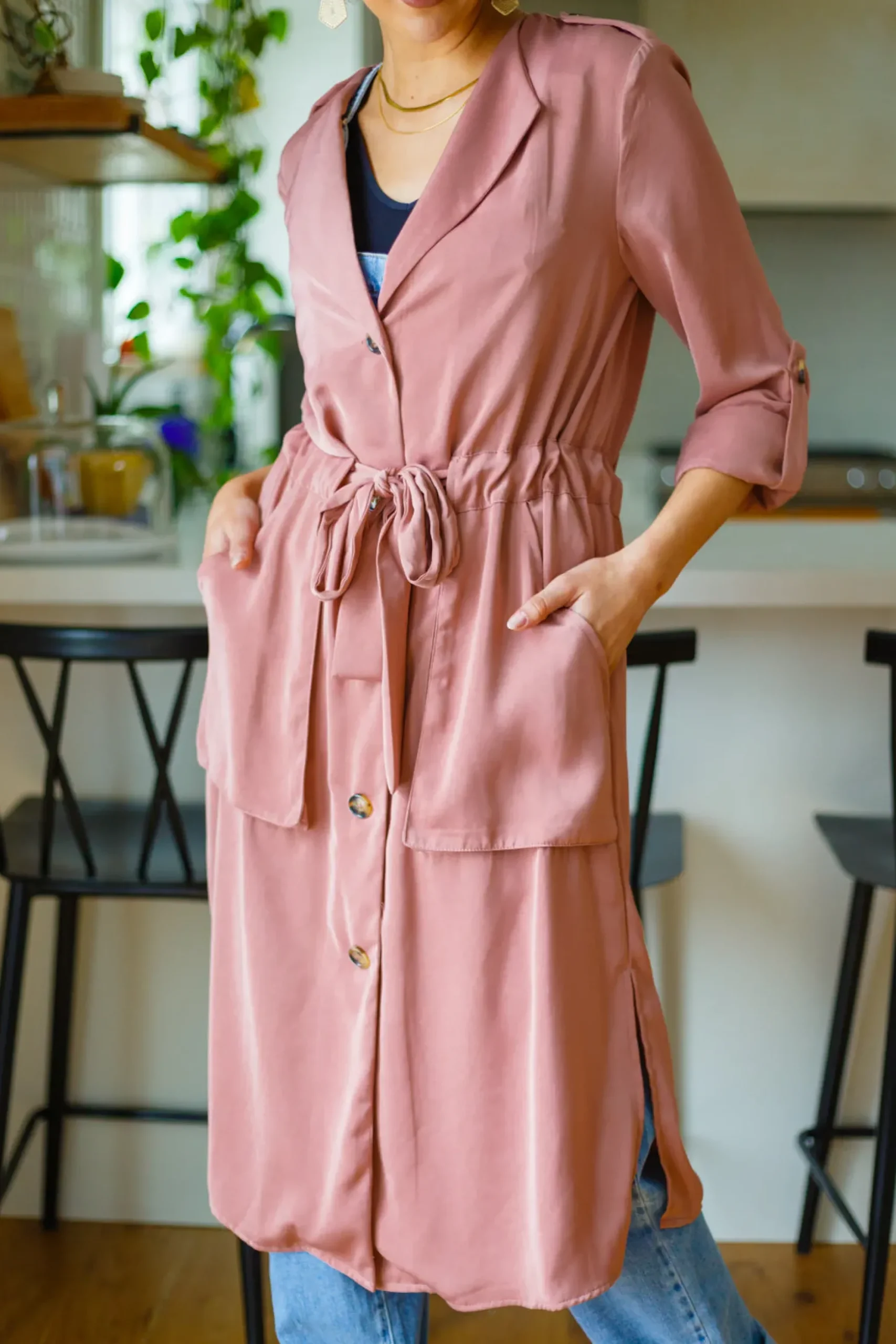 First Day Of Spring Jacket in Dusty Mauve