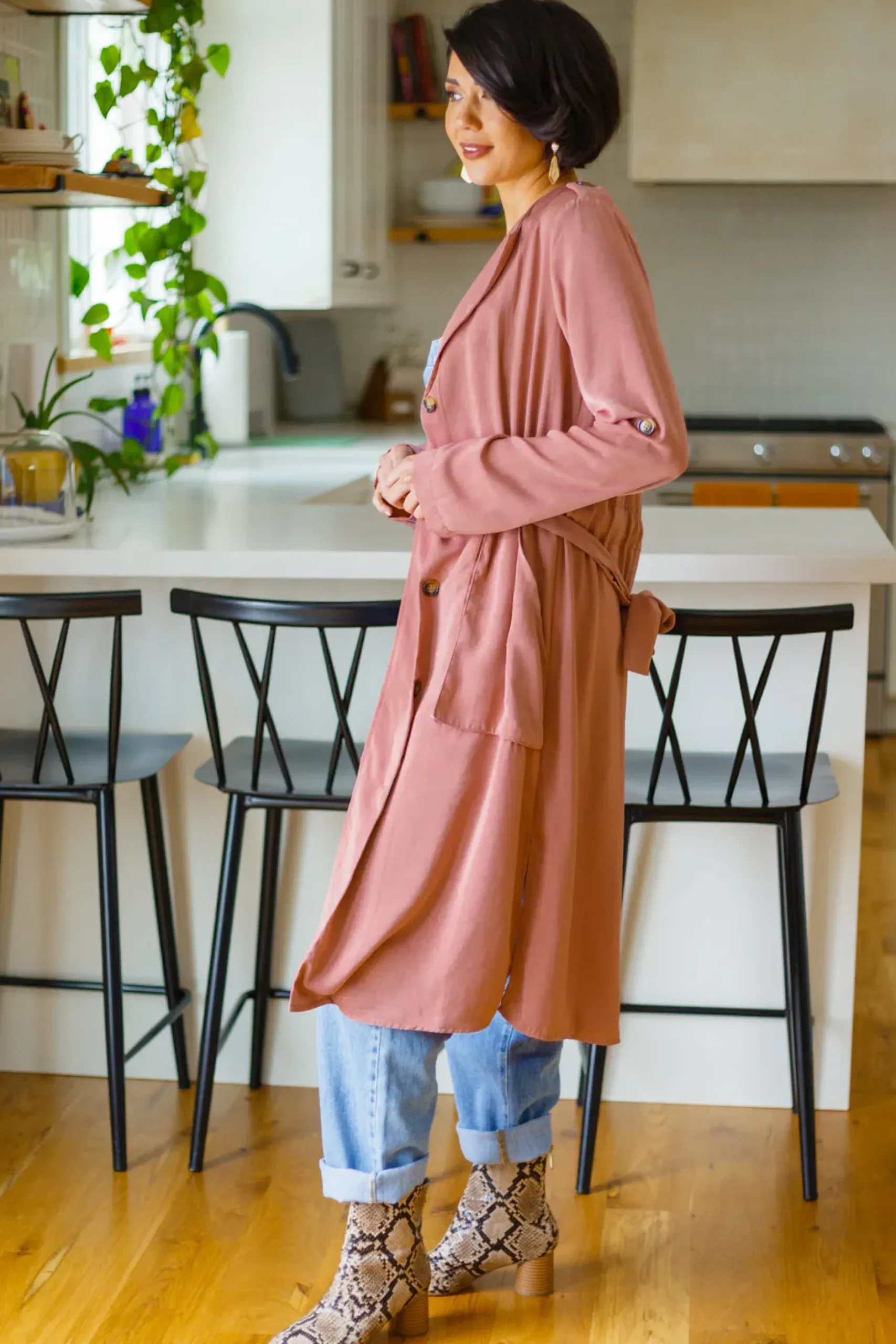 First Day Of Spring Jacket in Dusty Mauve