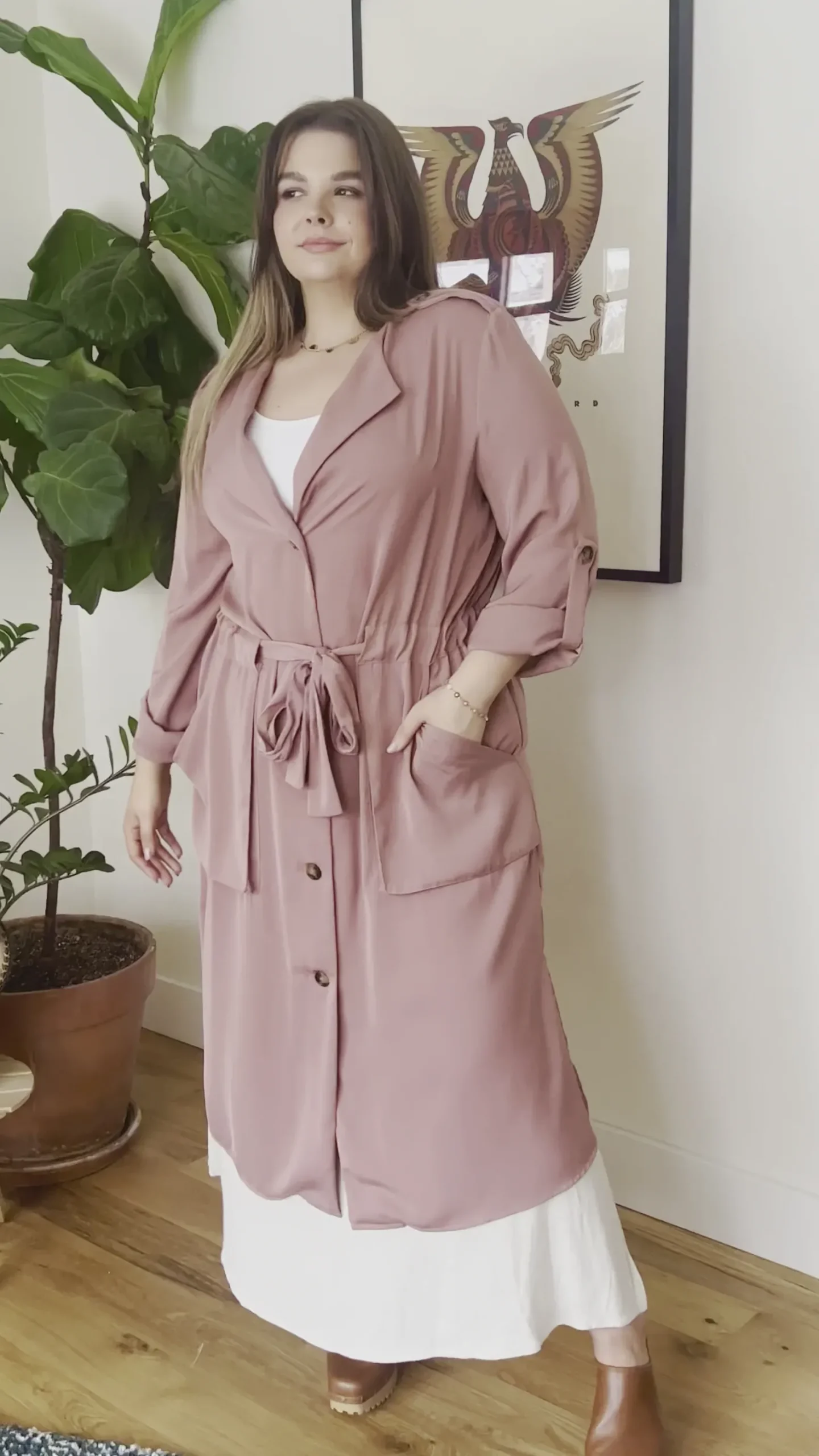 First Day Of Spring Jacket in Dusty Mauve