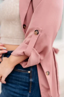 First Day Of Spring Jacket in Dusty Mauve