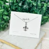 Fleur-de-lis Pendant Necklace - Silver