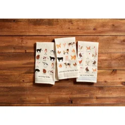 Flour Sack Farm Animal Towels by Mud Pie