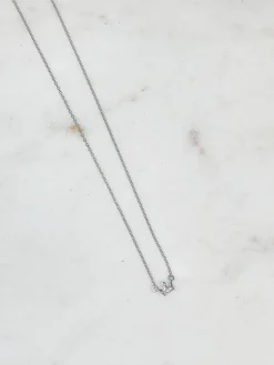 Flower Girl Princess Crown Pendant Necklaces