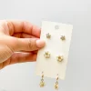 Flower Trio Earring Set