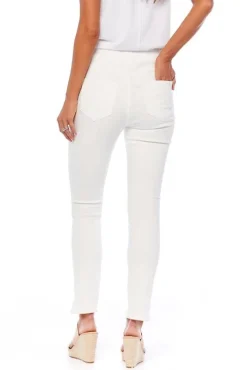 Frye Slit-Hem Jeans by Mud Pie - White