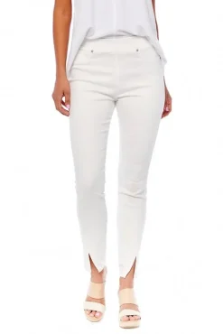 Frye Slit-Hem Jeans by Mud Pie - White
