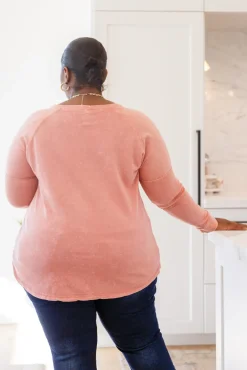 Fun Beginnings Raglan Top In Dusty Mauve