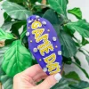 'Game Day' Embellished Headband - Purple & Yellow